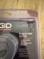 RIDGID PC-1375ML 1/8&Prime; to 1-3/8&Prime; PVC and PEX Cutter w/ Multi-Layer Adapter