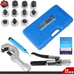 HVAC Hydraulic Swaging Tool Kit For Copper Tubing Expanding 3/8&Prime; to 1-5/8&Prime;