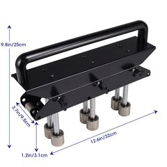 3 Station Edge Roller Bender 0-90 Adjustable Sheet Metal Roofing Tool Aluminum