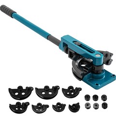 Tube Bender Manual Bench Bending Machine 3/8&Prime; &ndash; 1&Prime; Pipe Bender Set 7 Dies