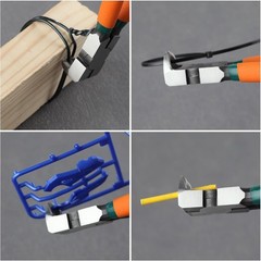 Diagonal Pliers for Flush Cut Plastics, 90 Angled Wire Cutters for Crafting, Wir