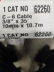 RIDGID C-6 DRAIN CABLE 62260 3/8&Prime;X35&prime; **UNOPENED IN BOX**