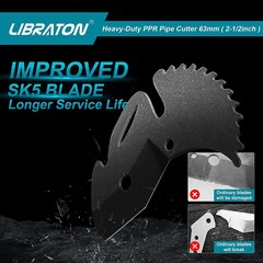 LIBRATON PVC Pipe Cutter 2-1/2&Prime;, PVC Cutter, Ratchet Pipe Cutter Tool | Improved