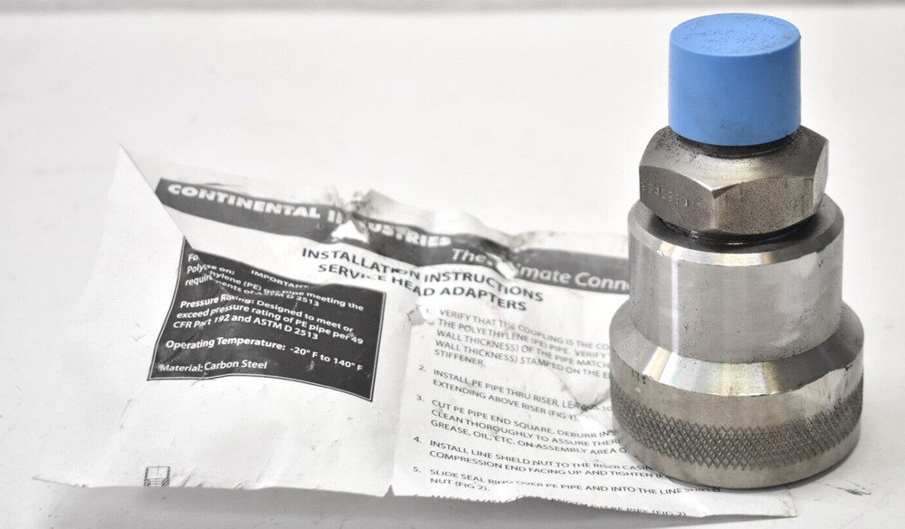 Continental Industries Service Adapter Threaded Tool Installation Pipe Tool