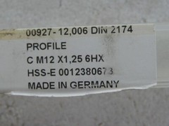 Guhring M12 x 1.25 6XH Din 2174 PM8%co Roll Form Tap 927-12.006