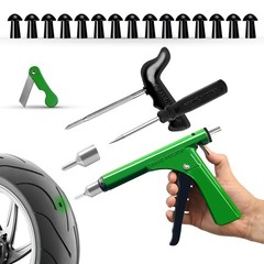 Tubeless Tire Gun Puncture Repair Kit with Mushroom Plug for Tyre Punctures a&hellip;