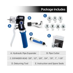 IBOSAD HVAC Hydraulic SWAGING tool kit for copper tubing Expanding 3/8 inch t&hellip;