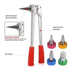 Manual PEX-A Expansion Tool Kit 3/8&rdquo; 1/2&rdquo; 5/8&rdquo; 3/4&rdquo; 1&rdquo; for Plumbing Tubing