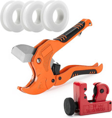 Bates- PVC Pipe Cutter, Cuts up to 1-1/4&Prime; Inch, Mini Tube Cutter 1/8&Prime; to 7/8&Prime;, R