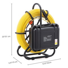 Sewer Camera 393ft Cable 9&Prime; Screen w/ 12LEDs DVR