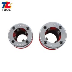7 Size W/ Handle Pipe Threader Threading BSPT Pipe Threader 3/8&Prime; To 2&Prime; Dies Set
