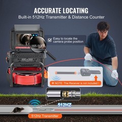 10.1in Touchscreen Sewer Camera with Self-Leveling