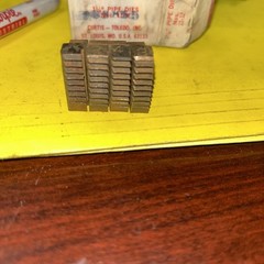 Set of 4 Toledo No. 11-12 1-1/4in Pipe Threading Dies
