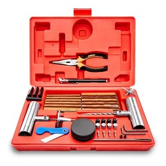 Universal Tire Repair Kit 57-Piece | Fix Punctures for Cars, Trucks, ATVs, RVs