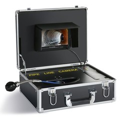 7&Prime; 30m/100ft Sewer Camera Pipe Inspection Camera LCD Monitor with DVR Function