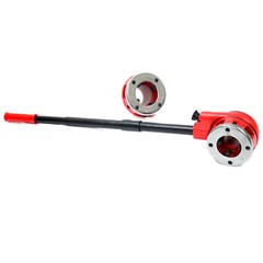 2pc BSPT PLUMBING HAND RATCHET PIPE THREADER 1-1/2&Prime; & 2&Prime; DIE HEAD ALLOY DIES