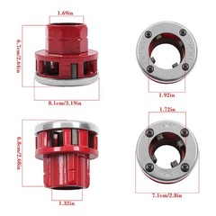 1-1/4&Prime; & 1&rdquo; NPT 12-R RH Die Head & Dies 4 Replacement Ratchet Pipe Threader