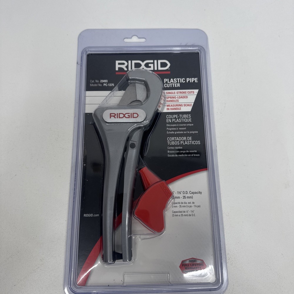 New Ridgid Heavy-Duty Pipe Tubing Cutter PC-1375 Used Once