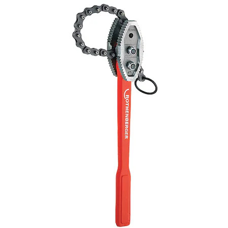Rothenberger 70246 Chain Pipe Wrench, Stel, 8-3/5&Prime;, Single End