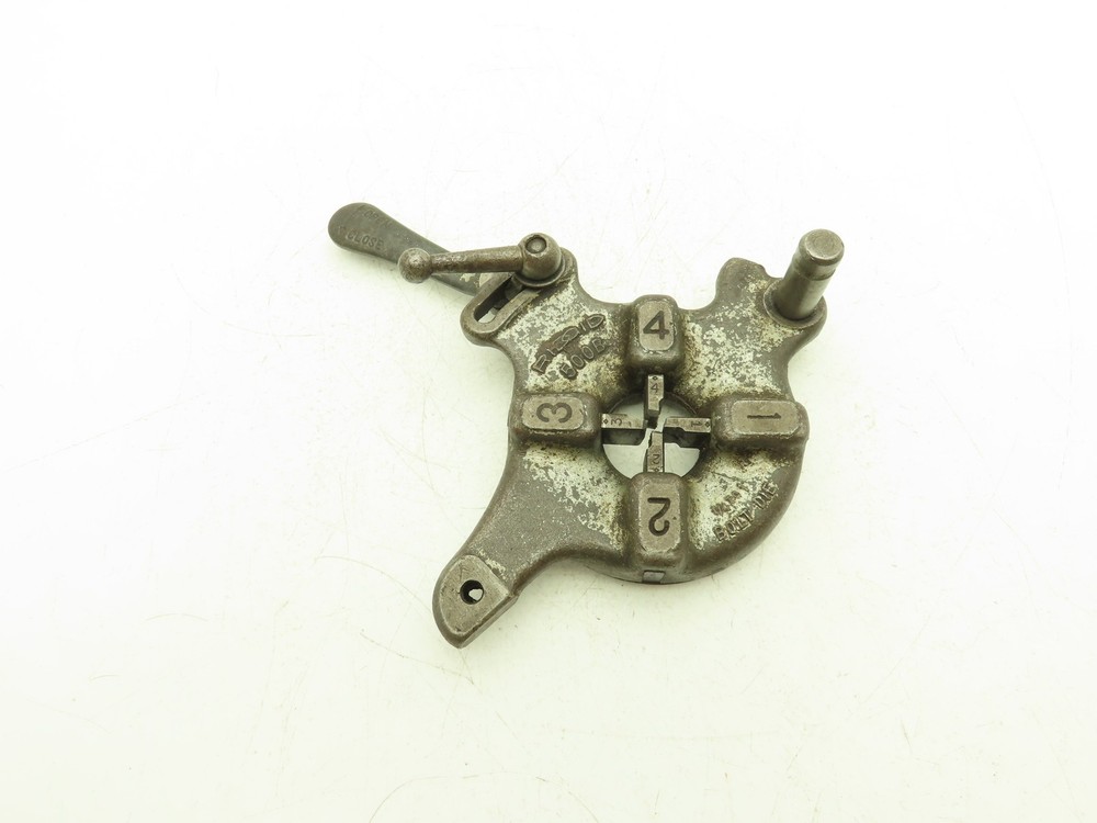Ridgid 500B Bolt Die Head 1/4-1&Prime; with 3/8&Prime;-16 UNC Dies E-671 Handle