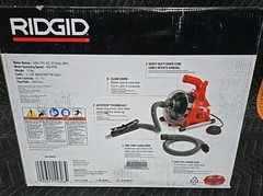 RIDGID PowerClear Drain Cleaning Machine &ndash; Red/Black