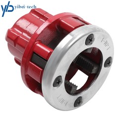 W/Dies, 1-1/4&Prime; &1&Prime; NPT 12-R RH Manual Threading/Pipe & Bolt Die Head Complete