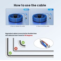 30M Sewer Pipe Inspection Camera Drain Sewer Pipeline Endoscope 5&Prime; Monitor