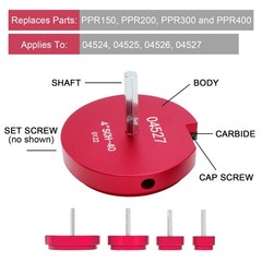 4PCS PVC Pipe Reamer Kit Fitting Socket Saver SCH Plumbing Tools For 1/2&Prime; Drills