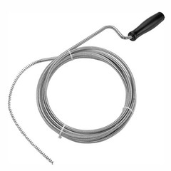 Manual Drain Snake Clog Remover 10 Foot Metal Tool Unclog Sinks Drains Toilets