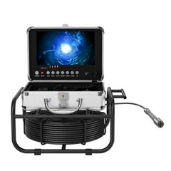 50M Sewer Camera Pipe Inspection Camera 512HZ Self Leveling Endoscope 9&Prime; DVR