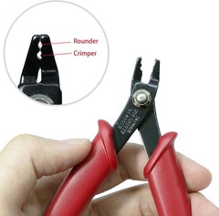 5-Inch Red Bead Crimping Plier for Tubes and 2mm & 3mm Beads by Beaditive