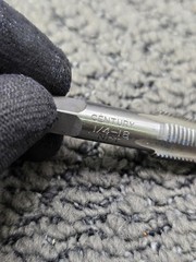 (QTY 6) Century Drill & Tool 95202: Carbon Steel Pipe Thread Tap, 1/4-18 NPT