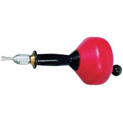 Westward 6Atx9 Hand Spin Drain Cleaner, 1/4 In X 20 Ft