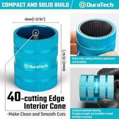 Compact Pipe Deburring Tool for Tubings 1/4&Prime; to 1-1/4&Prime; O.D. &ndash; Ergonomic Design