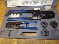 Zurn PEX Multi-Head Crimp Tool Kit &ndash; Plumbing Crimper Set for Pex Pipe