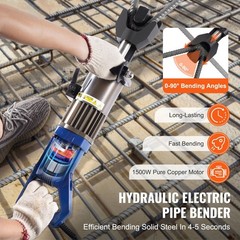 Electric Rebar Bender 1500W, Bends 6-20mm in 4 Sec