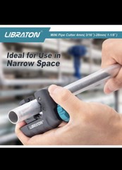 Mini Tubing Cutter 3/16&Prime; to 1-1/8&Prime; + Deburring Tool for Copper Aluminum