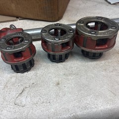 RIDGID 00-R Pipe Threader Die Head Set &mdash; 1&rdquo;, 3/4&rdquo;, and 1/2&rdquo;