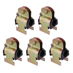 5 Pcs Rubber Cushion Strut Clamps, 5/8&Prime; OD Carbon Steel Pipe Strut Clamp
