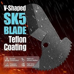 SHALL PVC Pipe Cutter, Cuts up to 2-1/2&rdquo;, Heavy-Duty Aluminum Ratchet Pipe Cu&hellip;