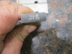 RIDGID 1&Prime;-2&Prime; NPT Cat No. 47770 Hs Right Hand Dies USED FREE SHIPPING