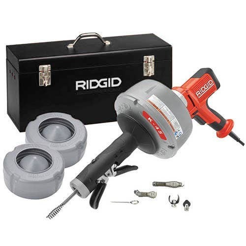 Ridgid 36008 K-45AF-7 Drain Cleaning Machine with C-1IC/ C-6/ C-21 Cables.