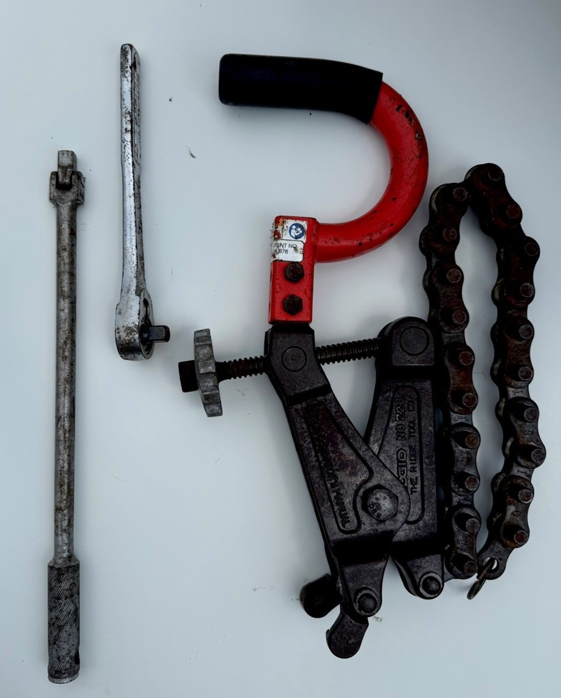 Ridgid No. 226 In-Place Soil Pipe Cutter with 24&Prime; Chain Made in USA