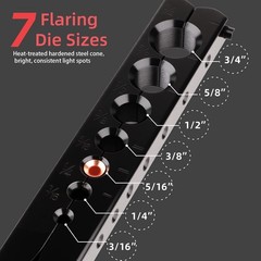 Tubing Flaring Tool Kit, 7 Dies 3/16-3/4 Inch 45 Degree Eccentric Flaring Too&hellip;