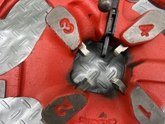 Ridgid 711 & 714 Pipe Threading Threader Die Head for 1224 Great Shape