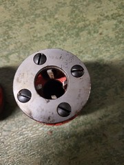 Armstronf Set Of 3 Manual Pipe Threader Die Head 3/4&Prime; and 1/2&Prime;