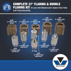 (71098 Silver 37 Degree Hydraulic Flaring Tool Adapter Set