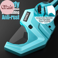 PVC Pipe Cutter, Cuts up to 2-1/2&rdquo;, Heavy-Duty Aluminum Ratchet Pipe Cutter Tool