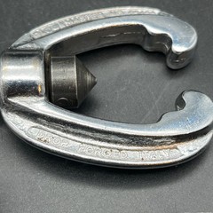 GlobeMaster 65460 Vintage Flaring Tool Die Block and Cone 3/16&Prime; to 5/8&Prime; Italy