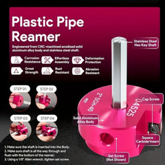PVC Pipe Reamer Tool 6PC/SET Pipe Fitting Socket Saver Aluminum Alloy for SCH 40